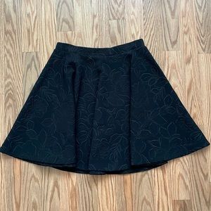 Black A-line Skirt